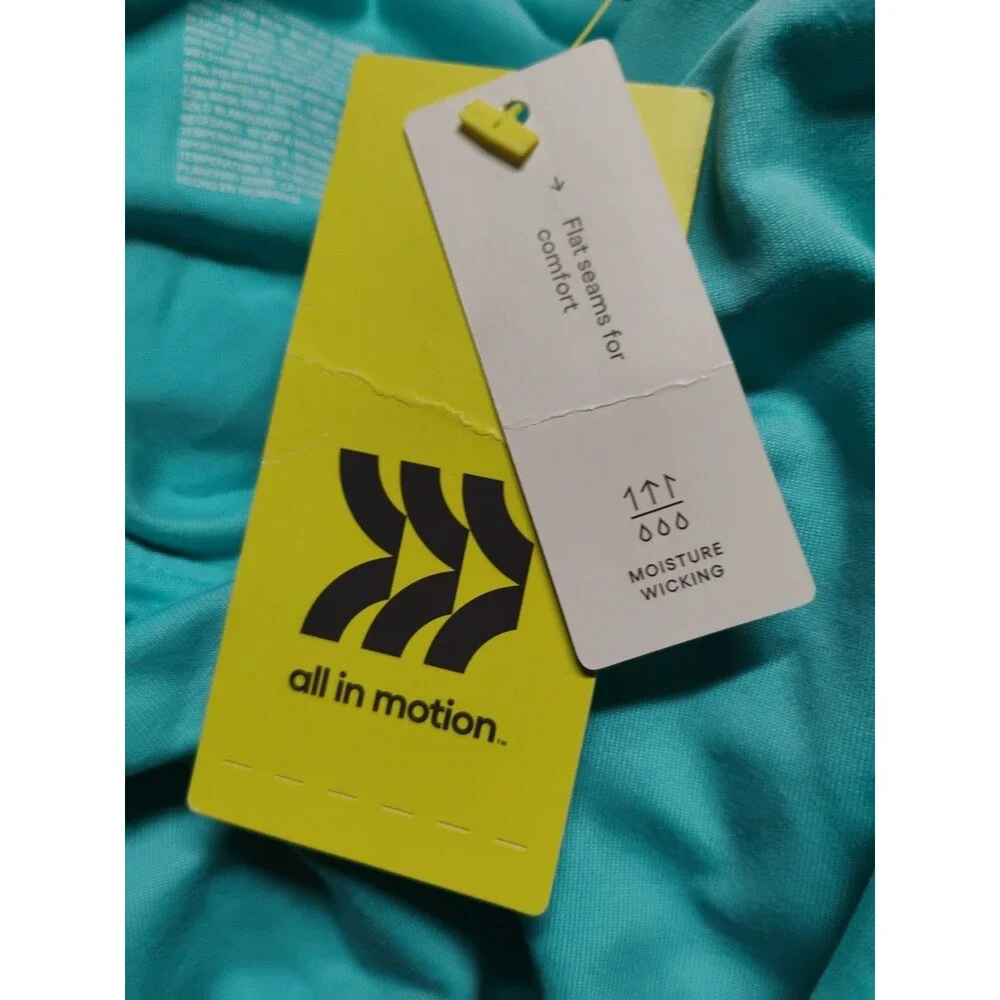 All in Motion XL (16) Long Sleeve Soft Stretch Light Blue Tee